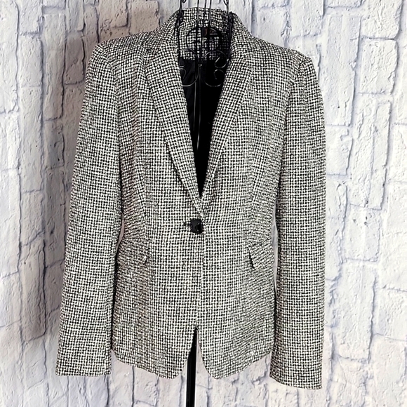 J M BY JOHN MYER Black and White Jacket Size 8 - Picture 1 of 8